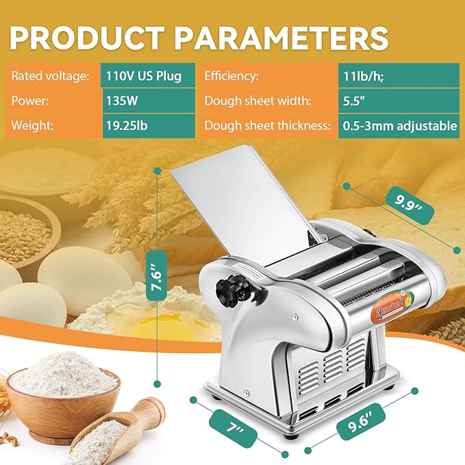 2‑in‑1 electric pasta maker efficiency